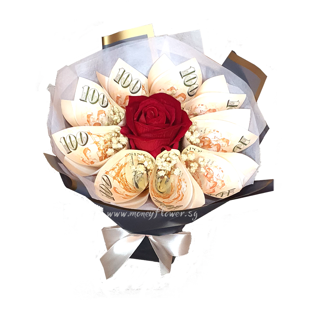 Eternal Rose Money Flower Bouquet – 8 Stalks – Money Flower